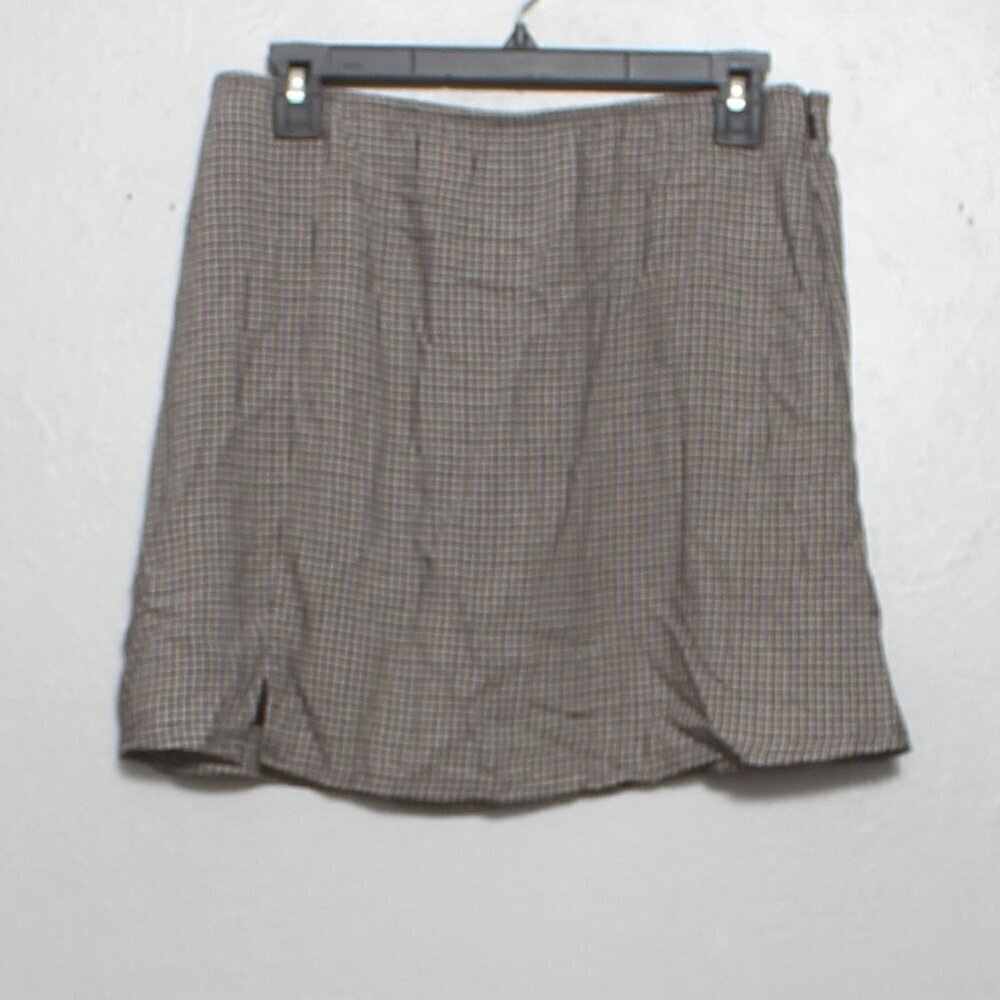 American Eagle NWT micro plaid dark academia preppy skirt